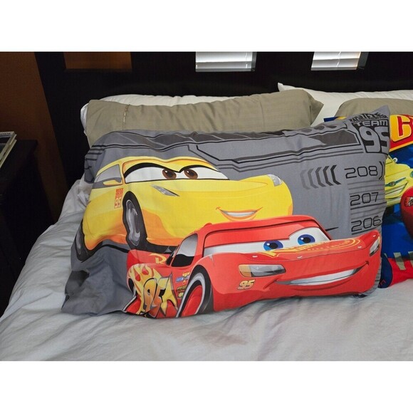 DISNEY PIXAR CARS CARS 3 SET OF 2 PILLOWCASES BEDDING LINENS CHILDREN YOUTH - Picture 2 of 12